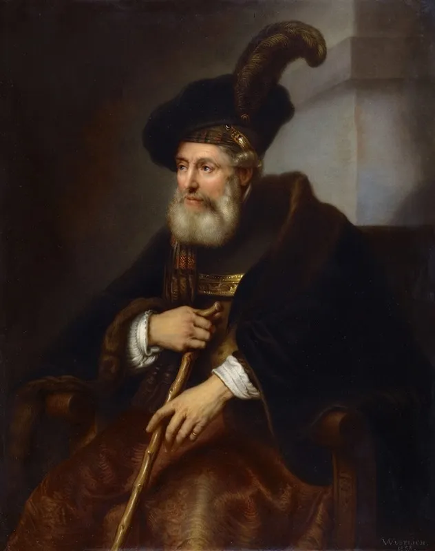Portrait Of An Old Man 4 Wall Art by Otto Wustlich - High-Resolution Digital Print