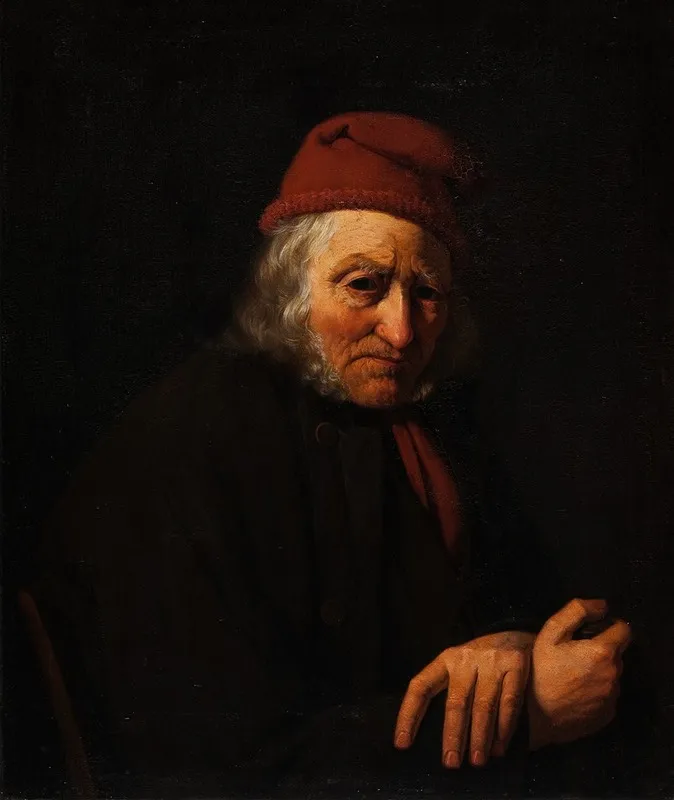 Portrait Of An Old Sailor 2 Wall Art by Peter Julius Larsen - High-Resolution Digital Print