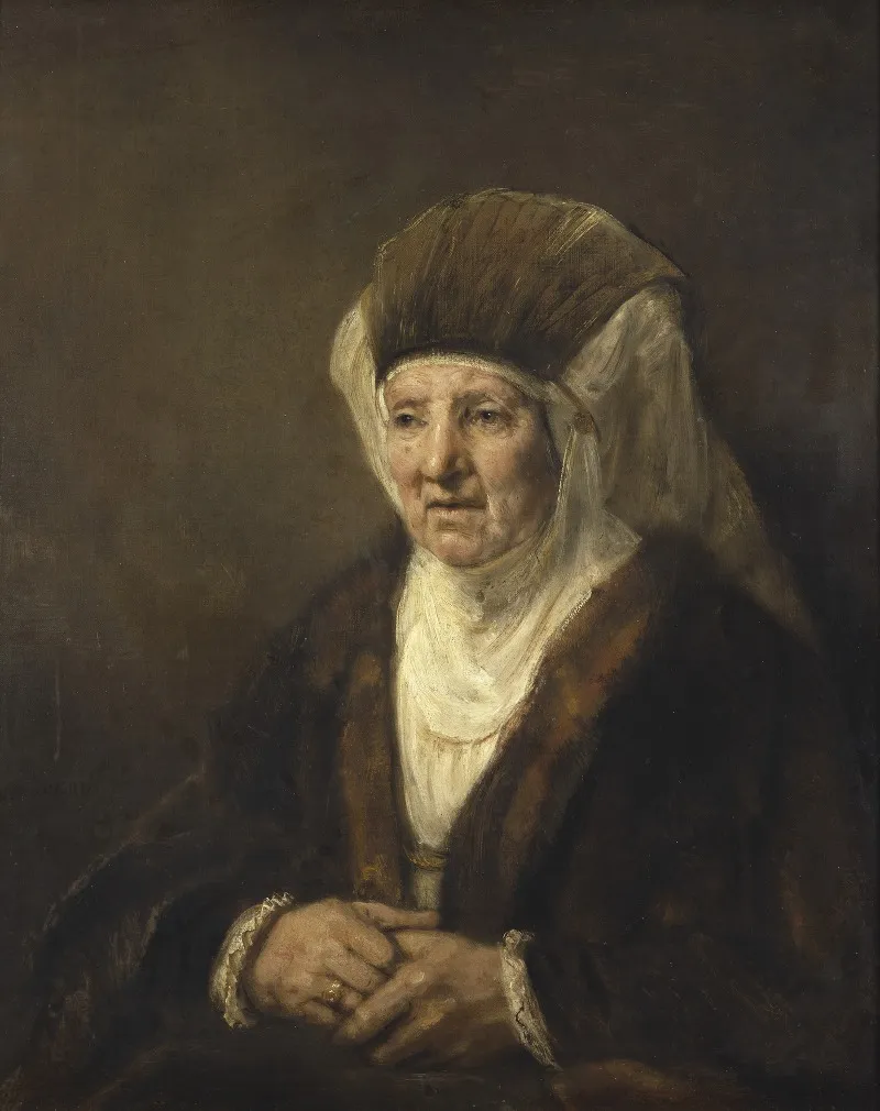 Portrait Of An Old Woman 6 Wall Art by Rembrandt van Rijn - High-Resolution Digital Print