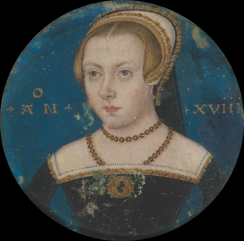 Portrait Of An Unknown Lady 5 Wall Art by Lucas Horenbout - High-Resolution Digital Print