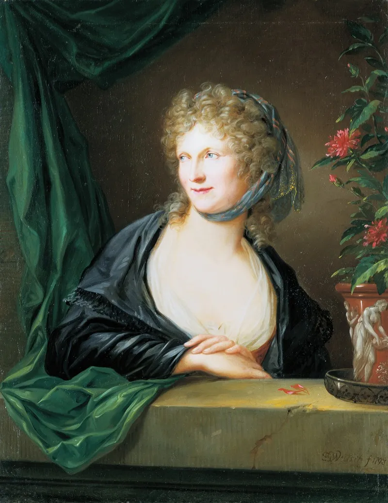 Portrait Of An Unknown Woman 5 Wall Art by Friedrich Georg Weitsch - High-Resolution Digital Print