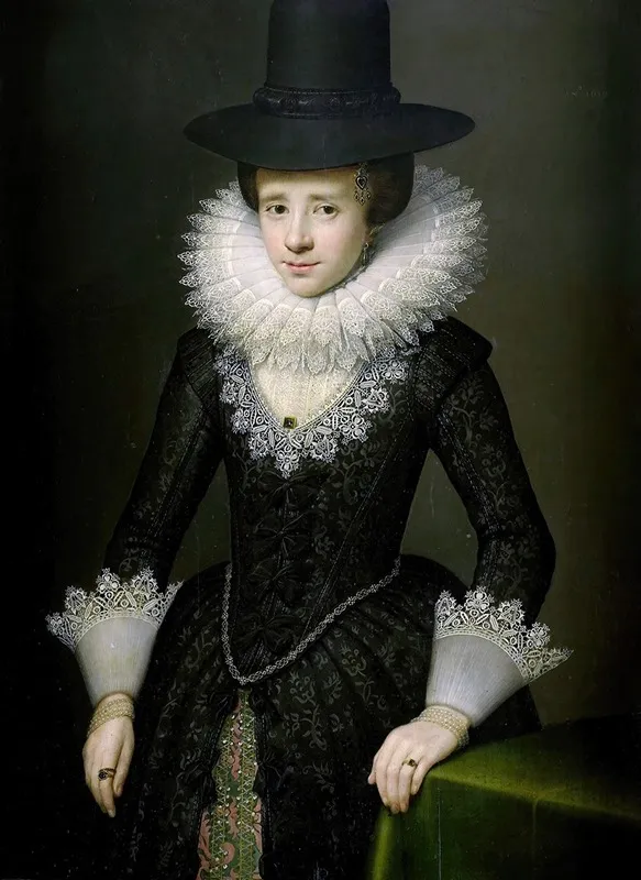 Portrait Of Anna Boudaen Courten Wall Art by Salomon Mesdach - High-Resolution Digital Print