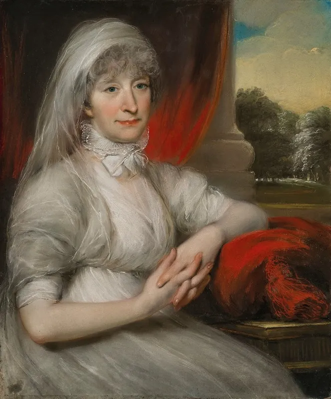 Portrait Of Anne Buck 1749 1832 Of Ulley Carnaby Wall Art by John Russell - High-Resolution Digital Print