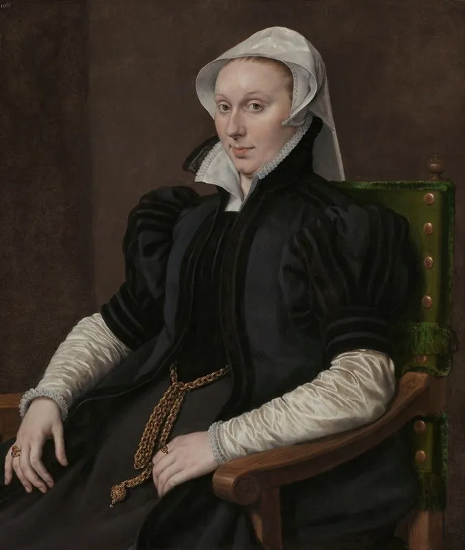 Portrait Of Anne Fernely Wall Art by Antonis Mor - High-Resolution Digital Print