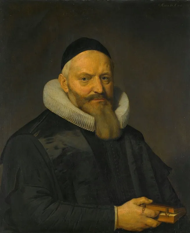 Portrait Of Anthony De Wale 1573 1639 Professor Of Theology At The University In Leiden Wall Art by David Bailly - High-Resolution Digital Print