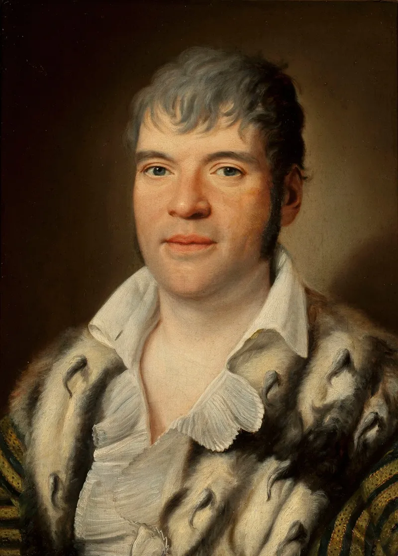 Portrait Of Antoni Lesznowski 1769 1820 Wall Art by Jan Gładysz - High-Resolution Digital Print