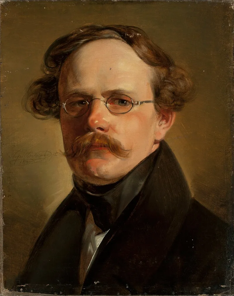 Portrait Of Antoni Paszyc Colonel Wall Art by Jan Nepomucen Glowacki - High-Resolution Digital Print
