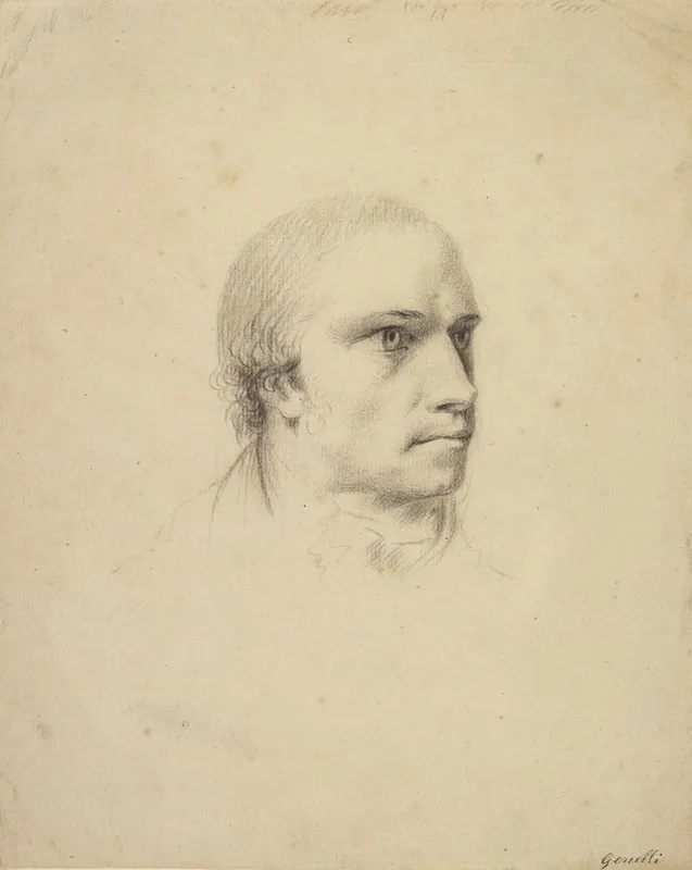Portrait Of Antonio Canova 4 Wall Art by Johann Heinrich Wilhelm Tischbein - High-Resolution Digital Print