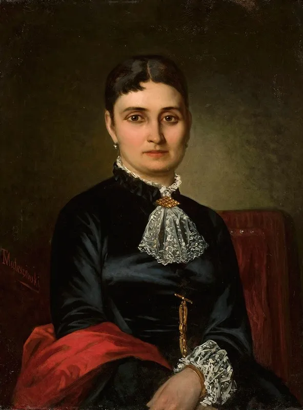 Portrait Of Apolonia Anaszkowska Wall Art by Tytus Maleszewski - High-Resolution Digital Print