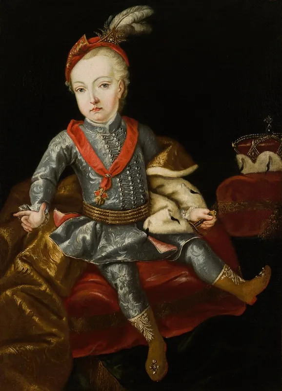 Portrait Of Archduke Joseph Of Habsburg 1741 1790 Later Emperor Joseph Ii Wall Art by Follower of Martin van Meytens the Younger - High-Resolution Digital Print
