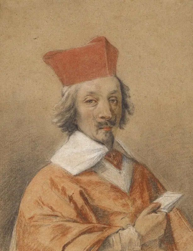Portrait Of Armand Jean Du Plessis Cardinal De Richelieu
