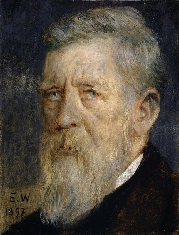 Portrait Of Arnold Bocklin Wall Art by Ernst Würtenberger - High-Resolution Digital Print