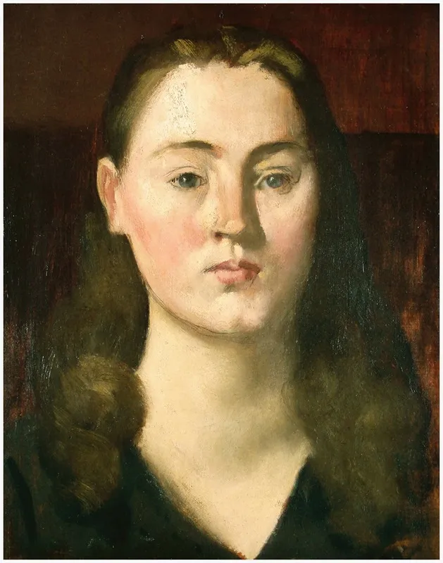Portrait Of Baroness Lefevre Wall Art by Pierre Puvis de Chavannes - High-Resolution Digital Print