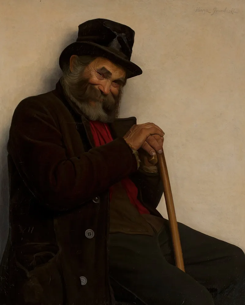 Portrait Of Bartlomiej Sztosik Wall Art by Henryk Grombecki - High-Resolution Digital Print
