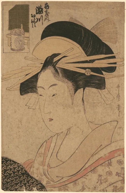 Portrait Of Beauty Takigawa At Ogi Ya