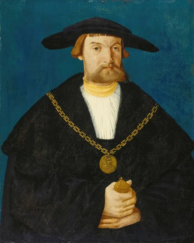 Portrait Of Blasius Von Holzhausen 1481 1525 Wall Art by Hans Abel II - High-Resolution Digital Print