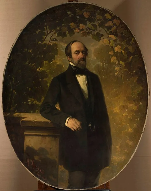 Portrait Of Bohdan Zaleski Wall Art by Aleksander Raczyński - High-Resolution Digital Print