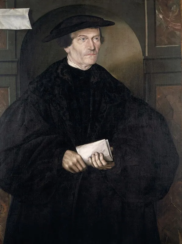 Portrait Of Bonifacius Amerbach Wall Art by Christoph Roman - High-Resolution Digital Print