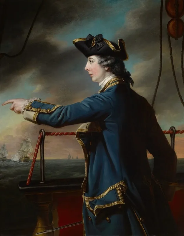 Portrait Of Captain Edward Knowles R N 1742 1762 Wall Art by Francis Cotes - High-Resolution Digital Print