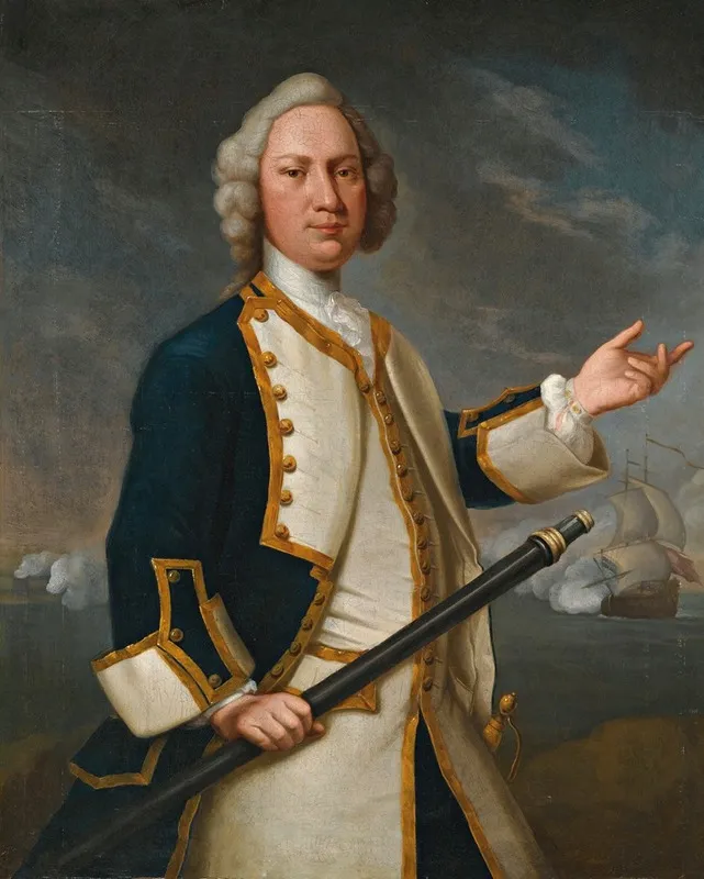 Portrait Of Captain Forrest R N Wall Art by John Vandiest - High-Resolution Digital Print