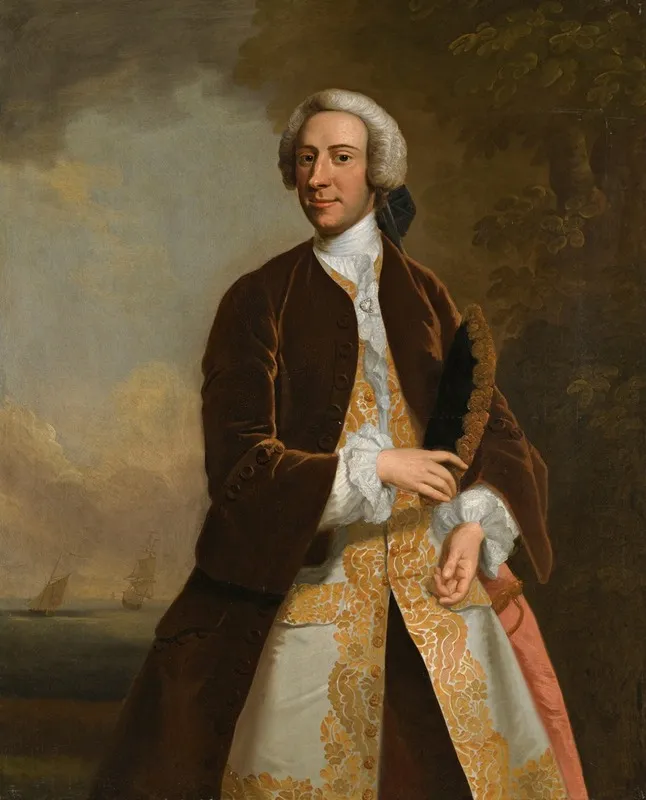 Portrait Of Captain Saumarez 1710 1747