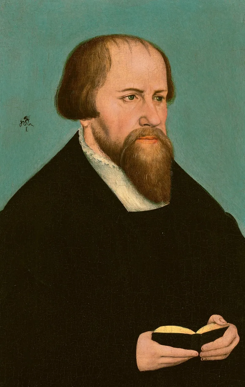 Portrait Of Caspar Cruciger 1504 1548 2 Wall Art by Lucas Cranach the Younger - High-Resolution Digital Print