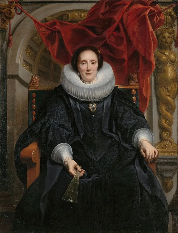 Portrait Of Catharina Behaghel Wall Art by Jacob Jordaens - High-Resolution Digital Print