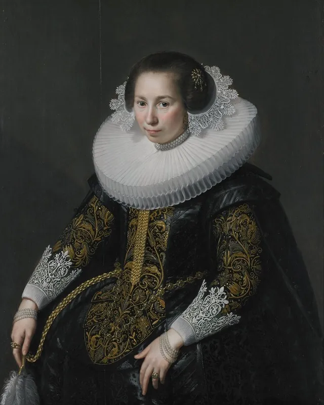 Portrait Of Catharina Van Voorst Wall Art by Johannes Paulus Moreelse - High-Resolution Digital Print