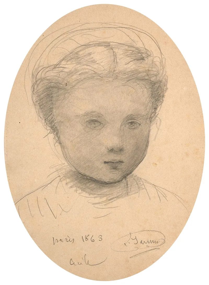 Portrait Of Cecile Daughter Of The Artist 2