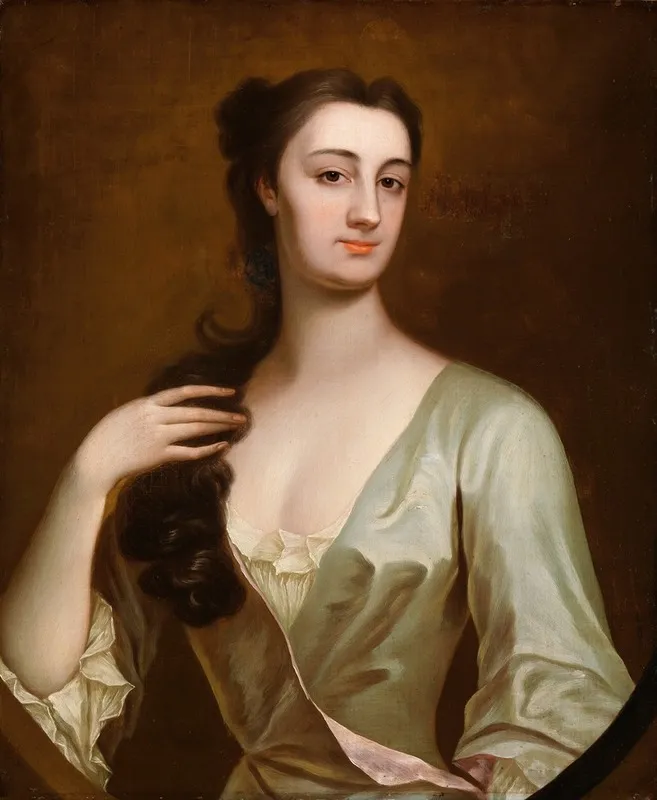 Portrait Of Cecilia Leeson Born Leigh D 1737 Wall Art by Anthony Lee - High-Resolution Digital Print