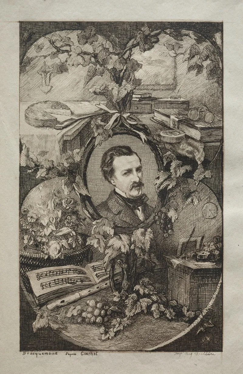 Portrait Of Champfleury After Gustave Courbet