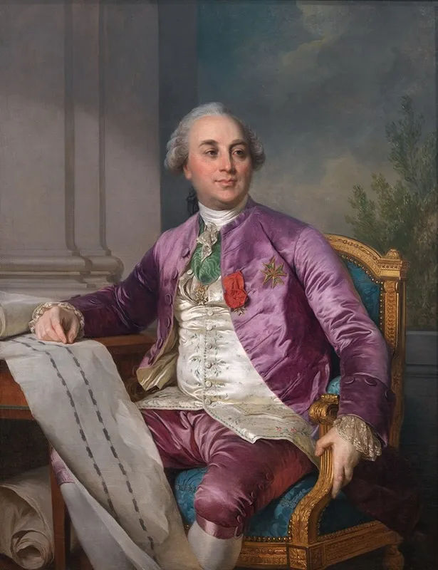 Portrait Of Charles Claude Flahaut De La Billarderie Comte Dangiviller 1730 1809
