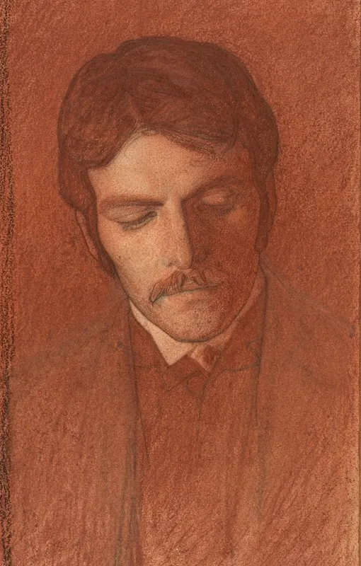Portrait Of Charles Gaskin Wall Art by Arthur Joseph Gaskin - High-Resolution Digital Print