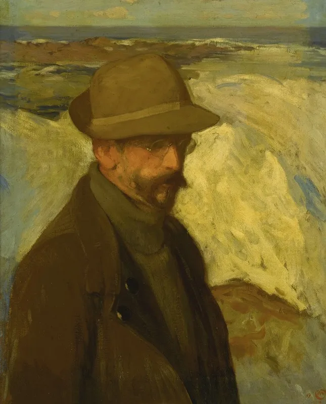 Portrait Of Charles H Woodbury Wall Art by Hermann Dudley Murphy - High-Resolution Digital Print