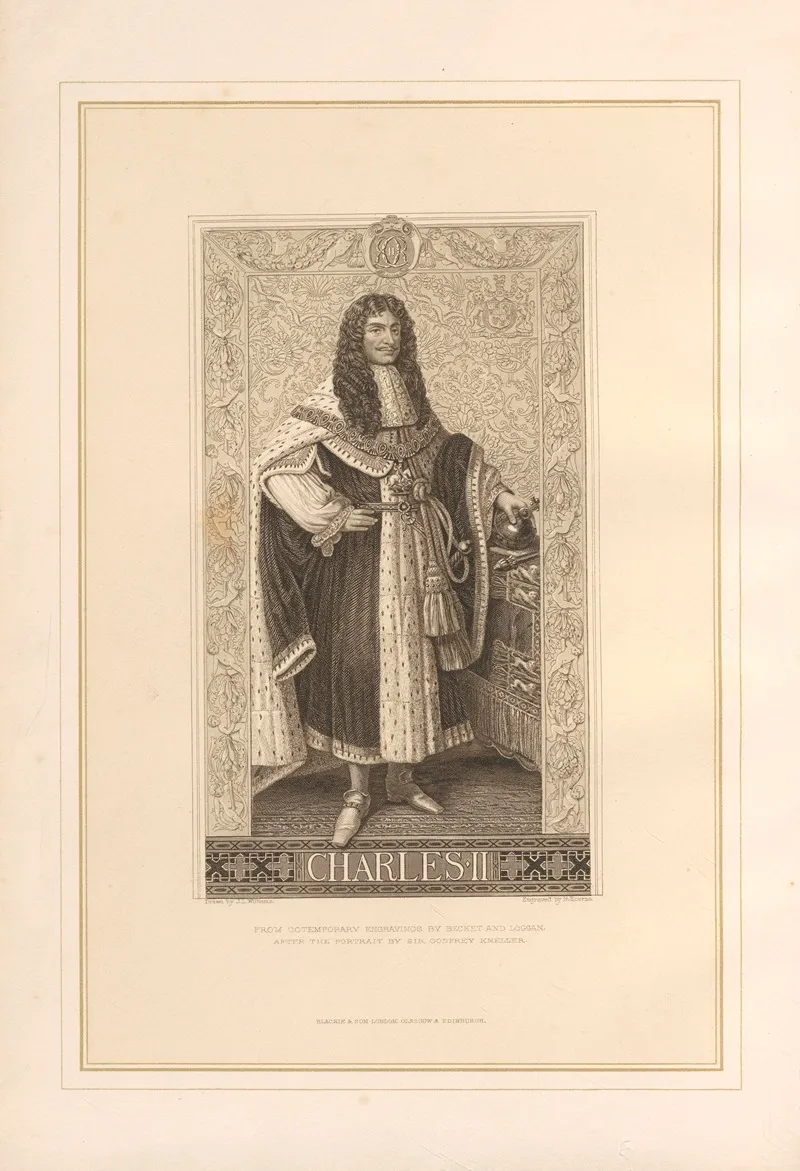 Portrait Of Charles Ii Wall Art by Thomas Archer - High-Resolution Digital Print