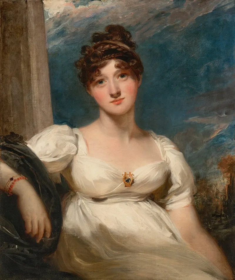 Portrait Of Charlotte Augusta Oom Nee Papendiek 1783 1854 Wall Art by Thomas Lawrence - High-Resolution Digital Print
