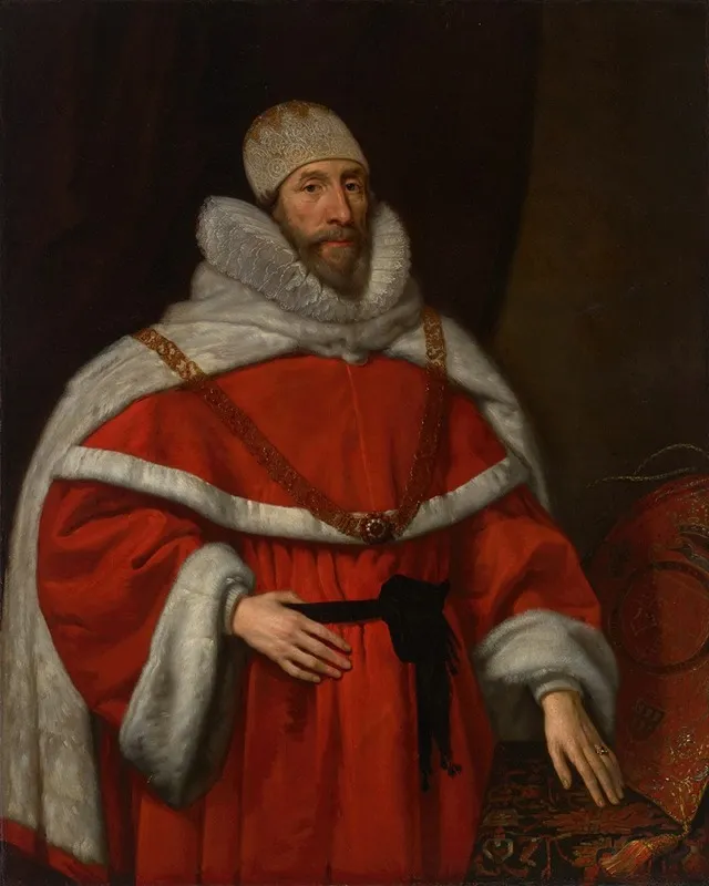 Portrait Of Chief Justice Sir Henry Hobart 1560 1625 1st Bt
