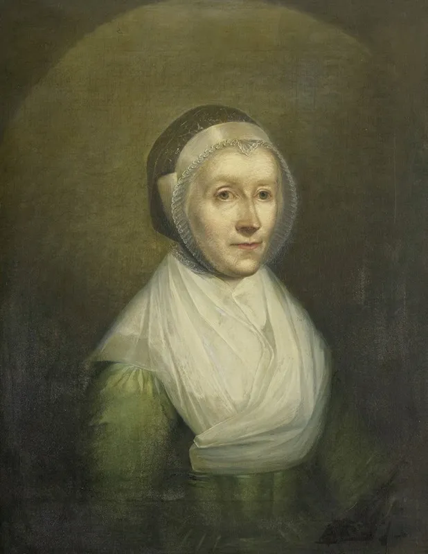 Portrait Of Christina Sebilla Charlotte Bakhuizen 1750 1810 Wall Art by Benjamin Wolff - High-Resolution Digital Print