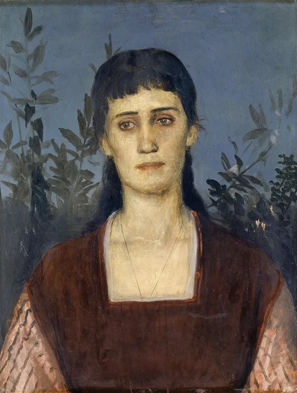 Portrait Of Clara Bruckmann Bocklin Eldest Daughter Of The Artist