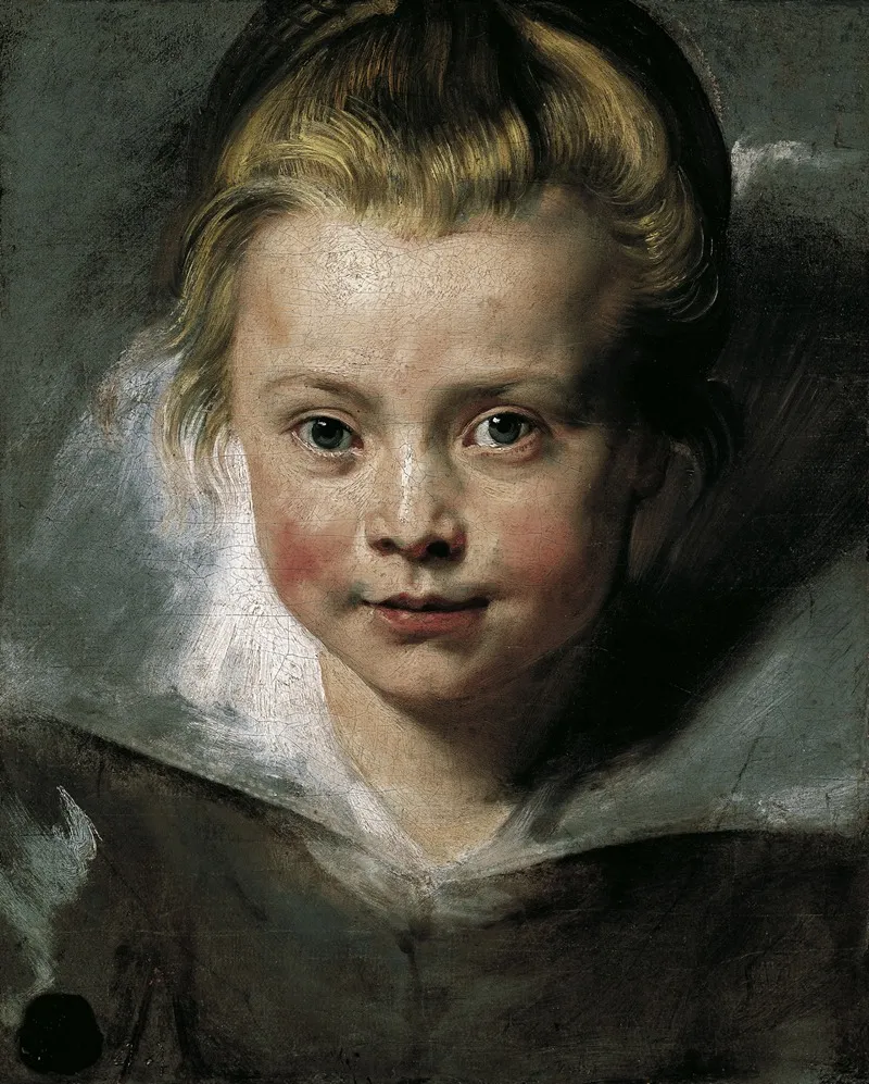 Portrait Of Clara Serena Rubens The Artists Daughter Wall Art by Peter Paul Rubens - High-Resolution Digital Print