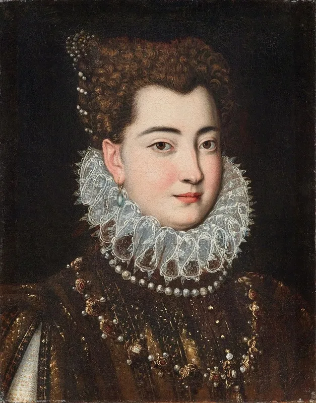 Portrait Of Clelia Farnese Wall Art by Scipione Pulzone - High-Resolution Digital Print