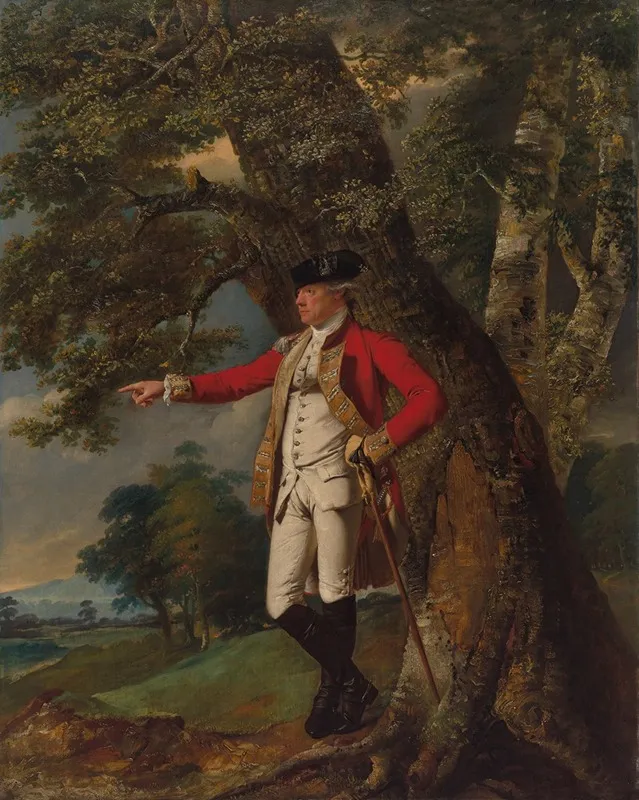 Portrait Of Colonel Charles Heathcote Wall Art by Joseph Wright of Derby - High-Resolution Digital Print