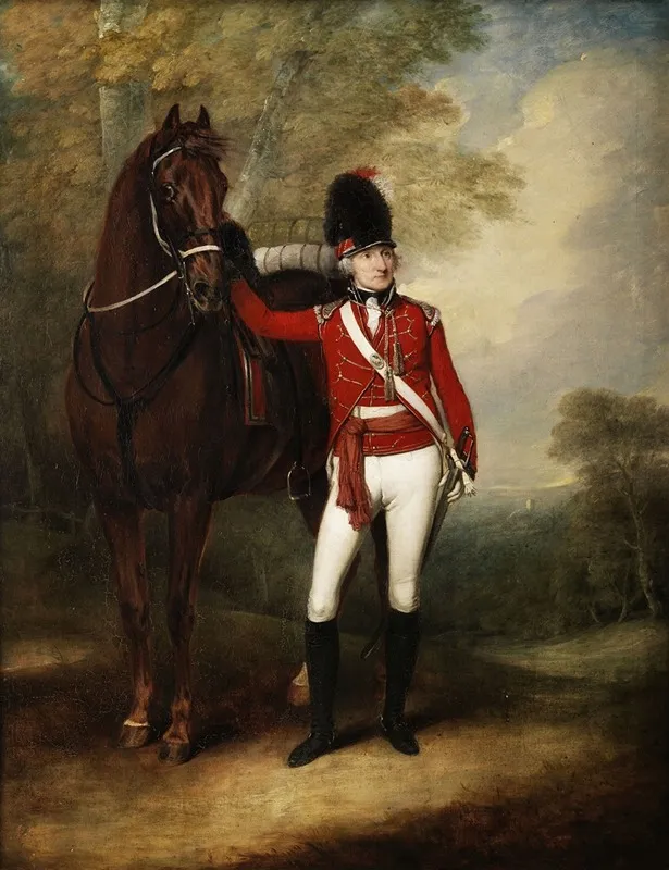 Portrait Of Colonel Charles Herries Wall Art by William Redmore Bigg - High-Resolution Digital Print
