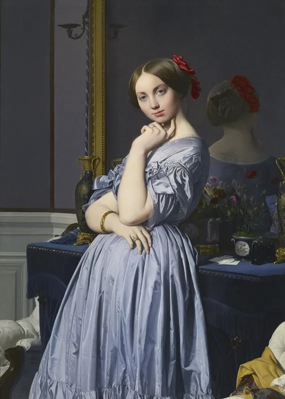 Portrait Of Comtesse Dhaussonville Wall Art by Jean Auguste Dominique Ingres - High-Resolution Digital Print