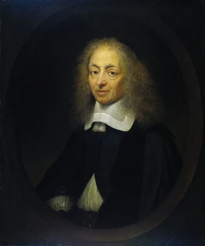 Portrait Of Constantijn Huygens 1596 1687 Wall Art by Caspar Netscher - High-Resolution Digital Print