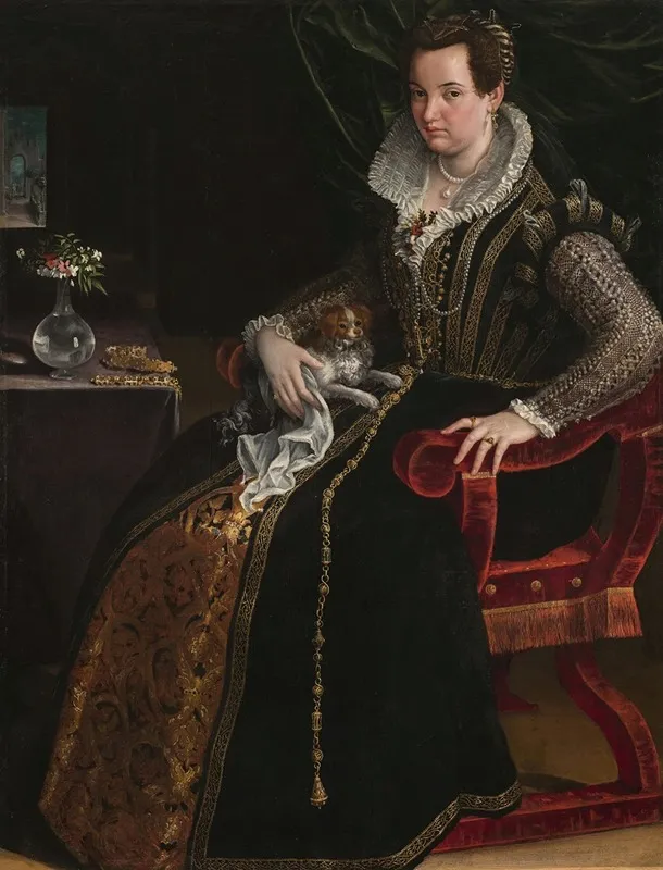 Portrait Of Costanza Alidosi Wall Art by Lavinia Fontana - High-Resolution Digital Print