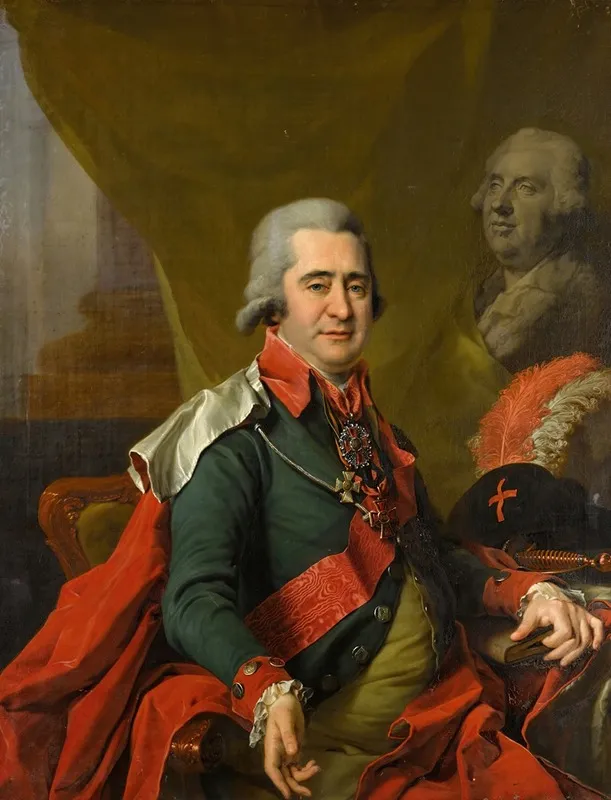 Portrait Of Count Ilya Andreevich Bezborodko Wall Art by Dmitry Levitsky - High-Resolution Digital Print
