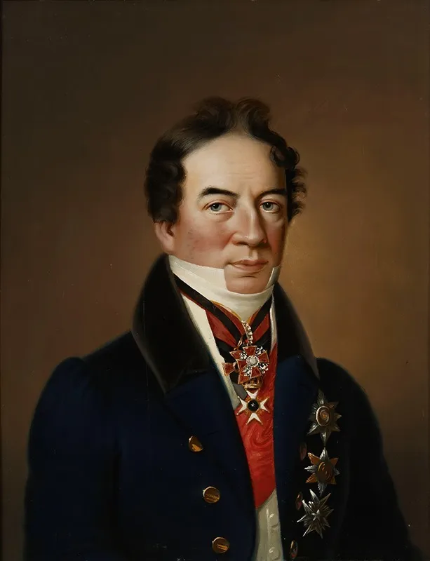 Portrait Of Count R H Rehbinder Wall Art by Johan Erik Lindh - High-Resolution Digital Print