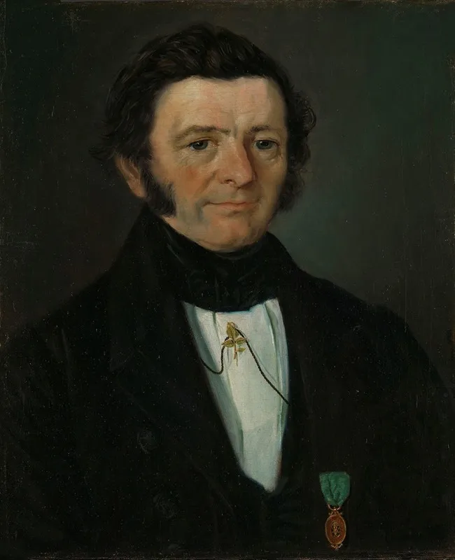 Portrait Of County Court Judge Andreas Boghart Richter Wall Art by Matthias Stoltenberg - High-Resolution Digital Print