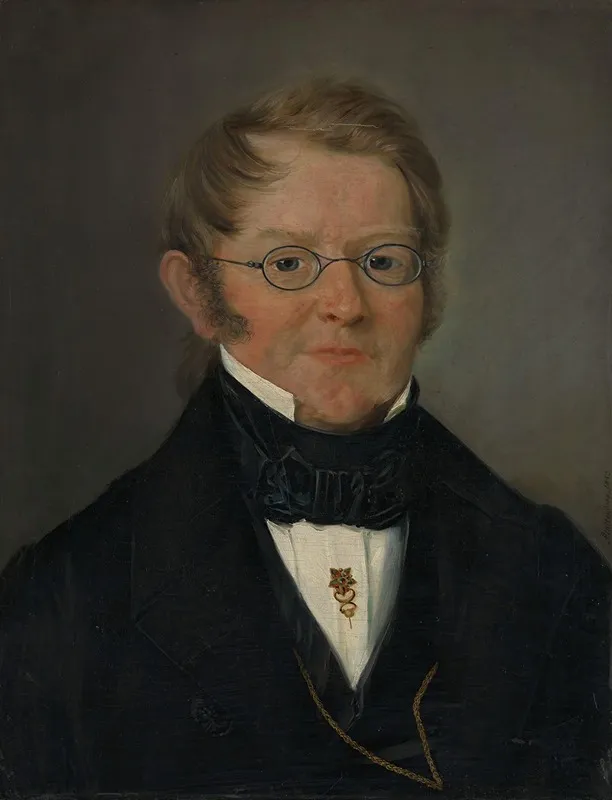 Portrait Of County Court Judge Jens C Delphin Wall Art by Matthias Stoltenberg - High-Resolution Digital Print